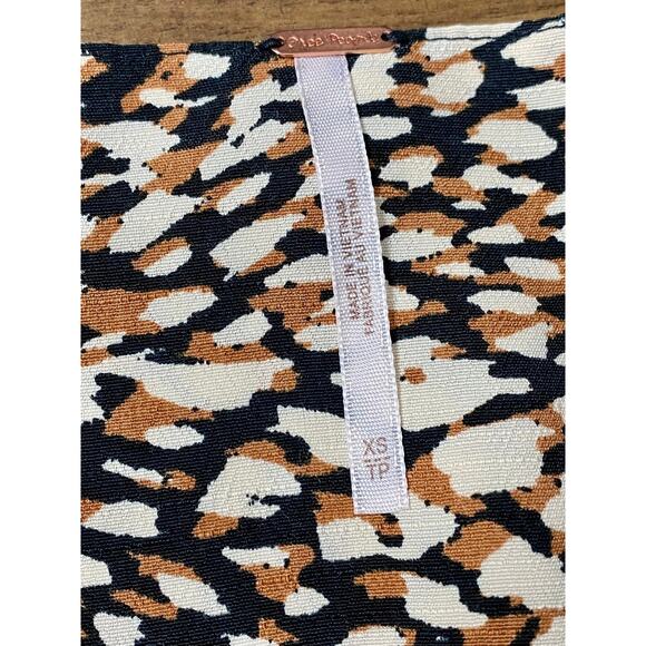 NEW Free People Jet Combo Leopard Animal Print French Quarter Wrap Mini Dress XS - Picture 9 of 11